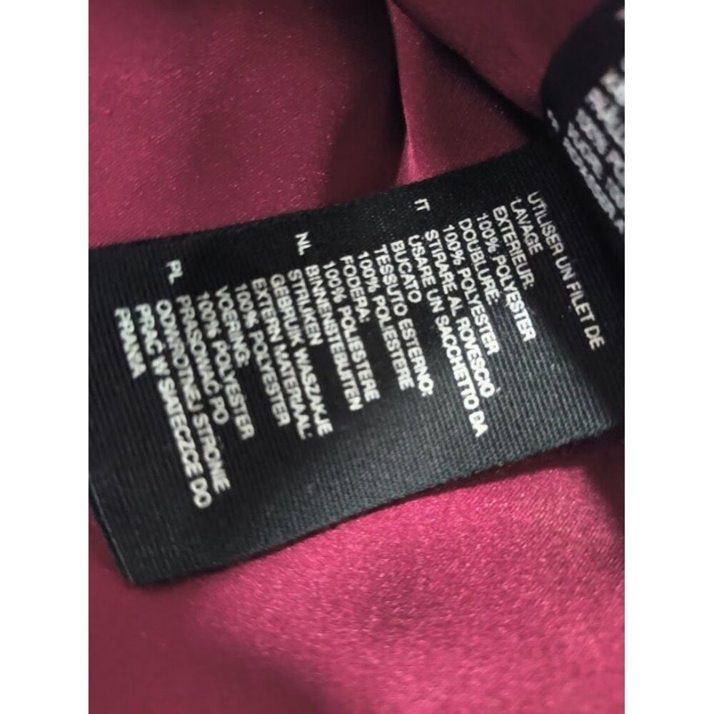 Paris Atelier & Other Stories Womens Wrap Dress Berry Velvet Glam Twee M - Picture 12 of 12
